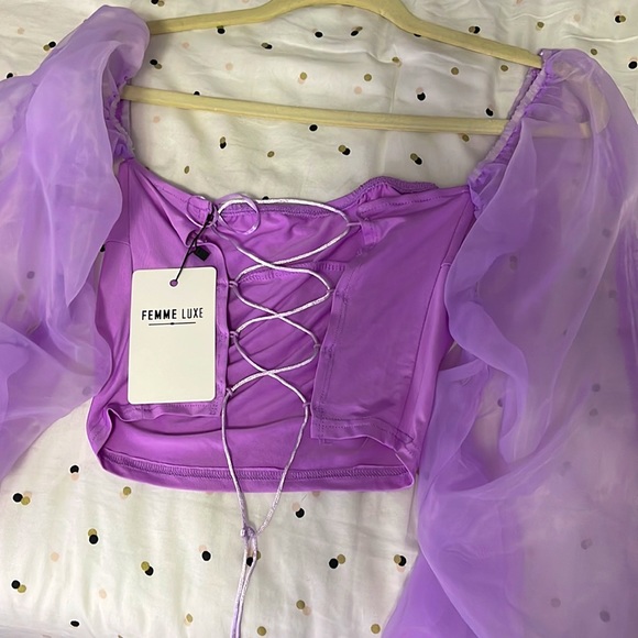 Long sleeve crop top - Picture 3 of 3